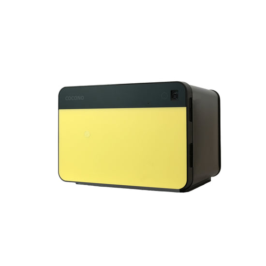 Modern biometric safes in pop colors: Cocono Chroma 20 small safe in Lemon