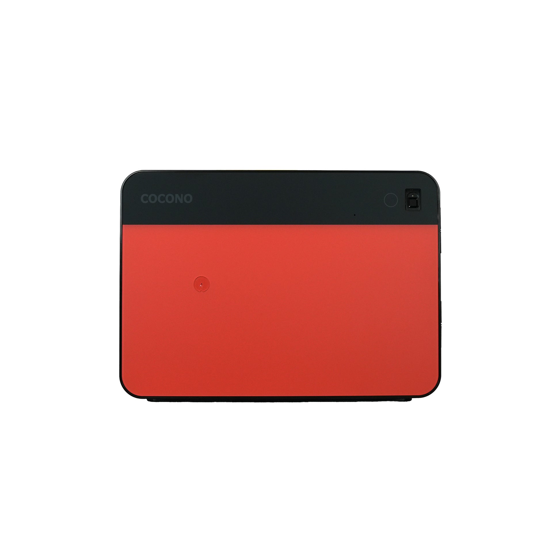Modern biometric safes in pop colors: Cocono Chroma 20 small safe in Terracotta