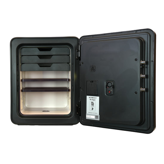 Cocono 40 luxury medium size safe with drawers and shelves; the perfect closet safe.