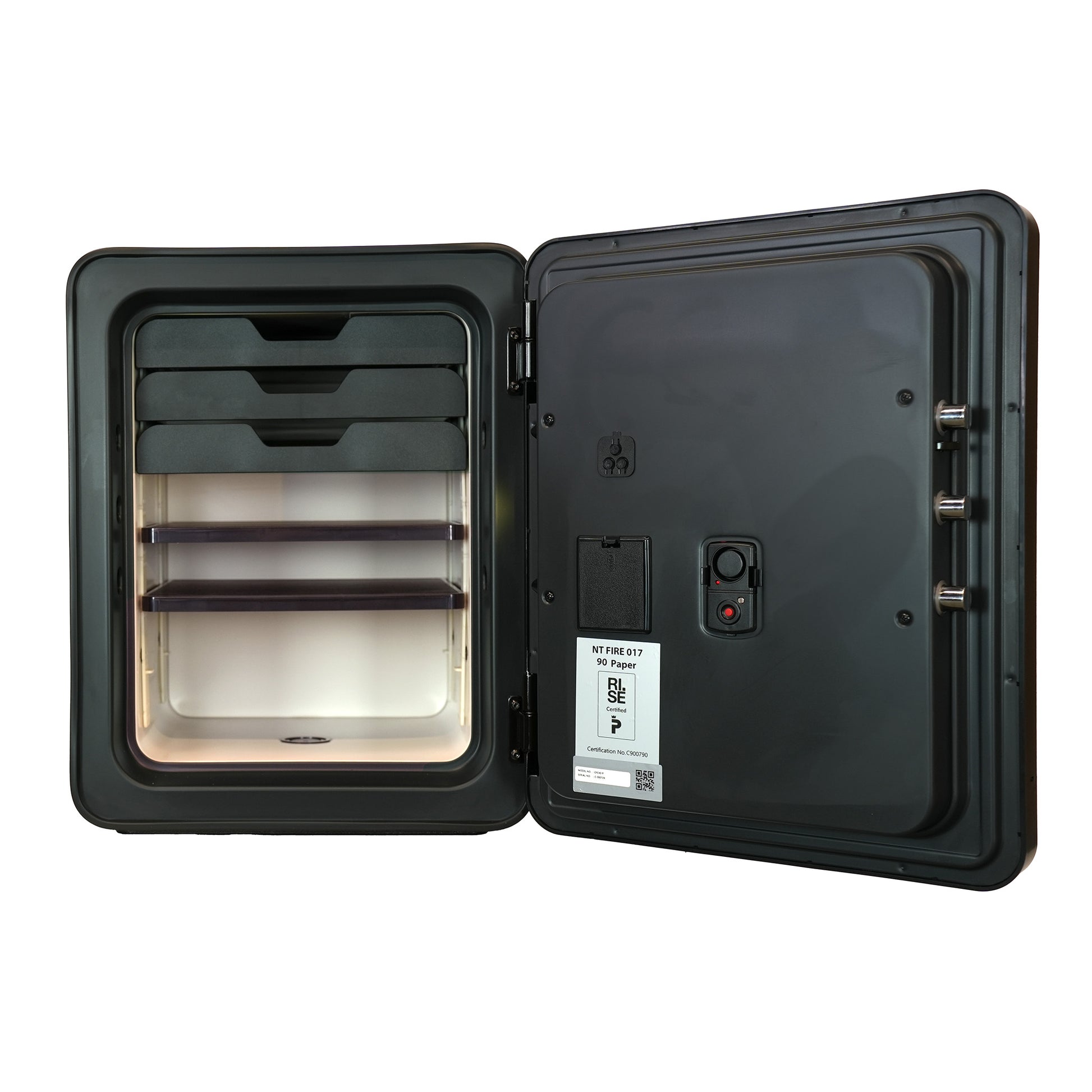 Cocono 40 luxury medium size safe with drawers and shelves; the perfect closet safe.