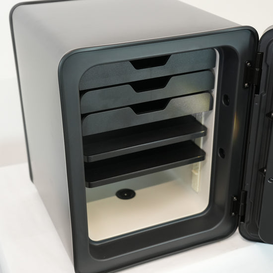 Cocono 40 luxury medium safe with drawers and shelves; the perfect closet safe.