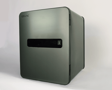 Medium size safe: Olive green Cocono 40 fire resistant home safe, fireproof office safe. This closet safe is designed for secure storage and organization.