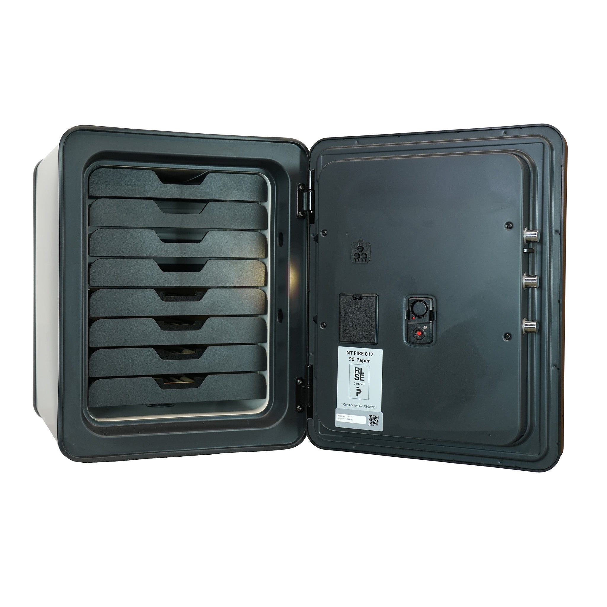 Cocono Chroma 40 Fireproof Safes - Modern, pop-color biometric