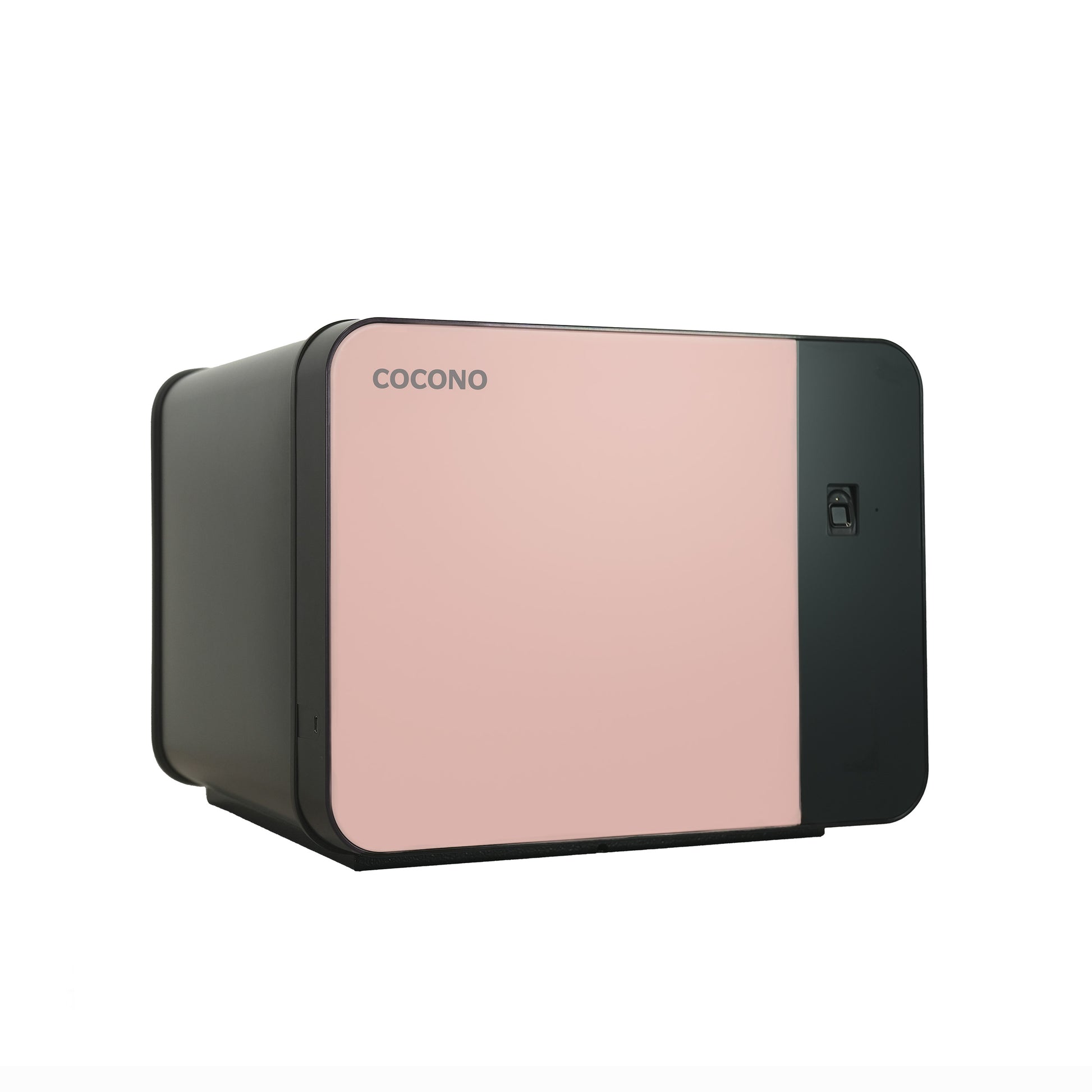 Cocono Chroma 15 mini safe: compact biometric closet safe in Blush.