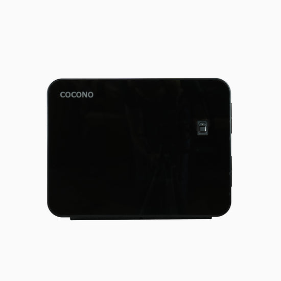 Cocono Chroma 15 mini safe: compact biometric closet safe in Midnight.