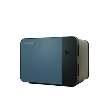 Cocono Chroma 15 mini safe: compact biometric closet safe in Slate.