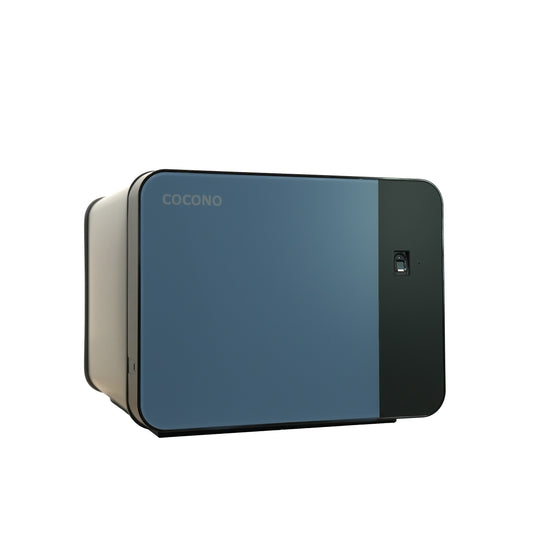 Cocono Chroma 15 mini safe: compact biometric closet safe in Slate.
