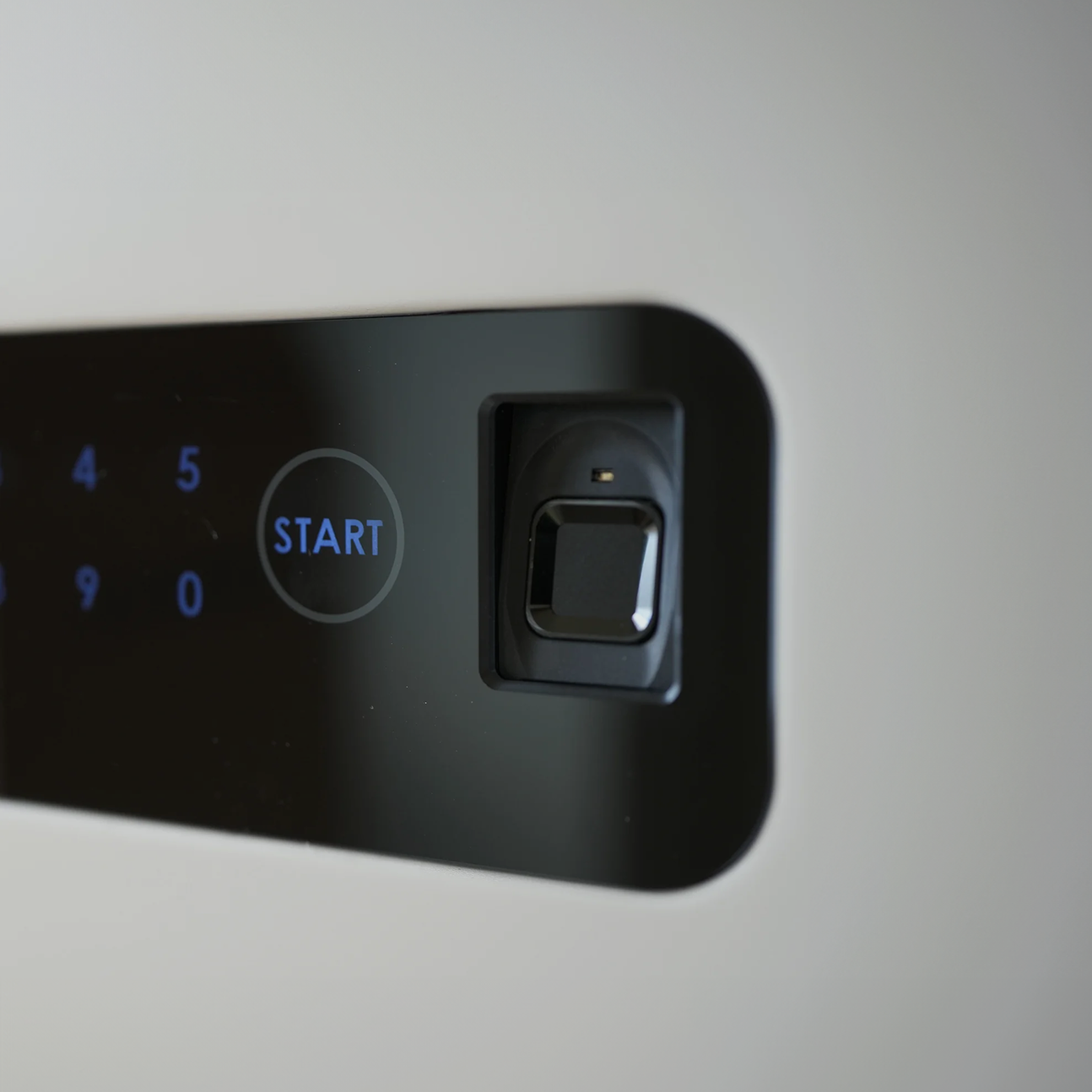 Cocono luxury safe highlighting biometric fingerprint access