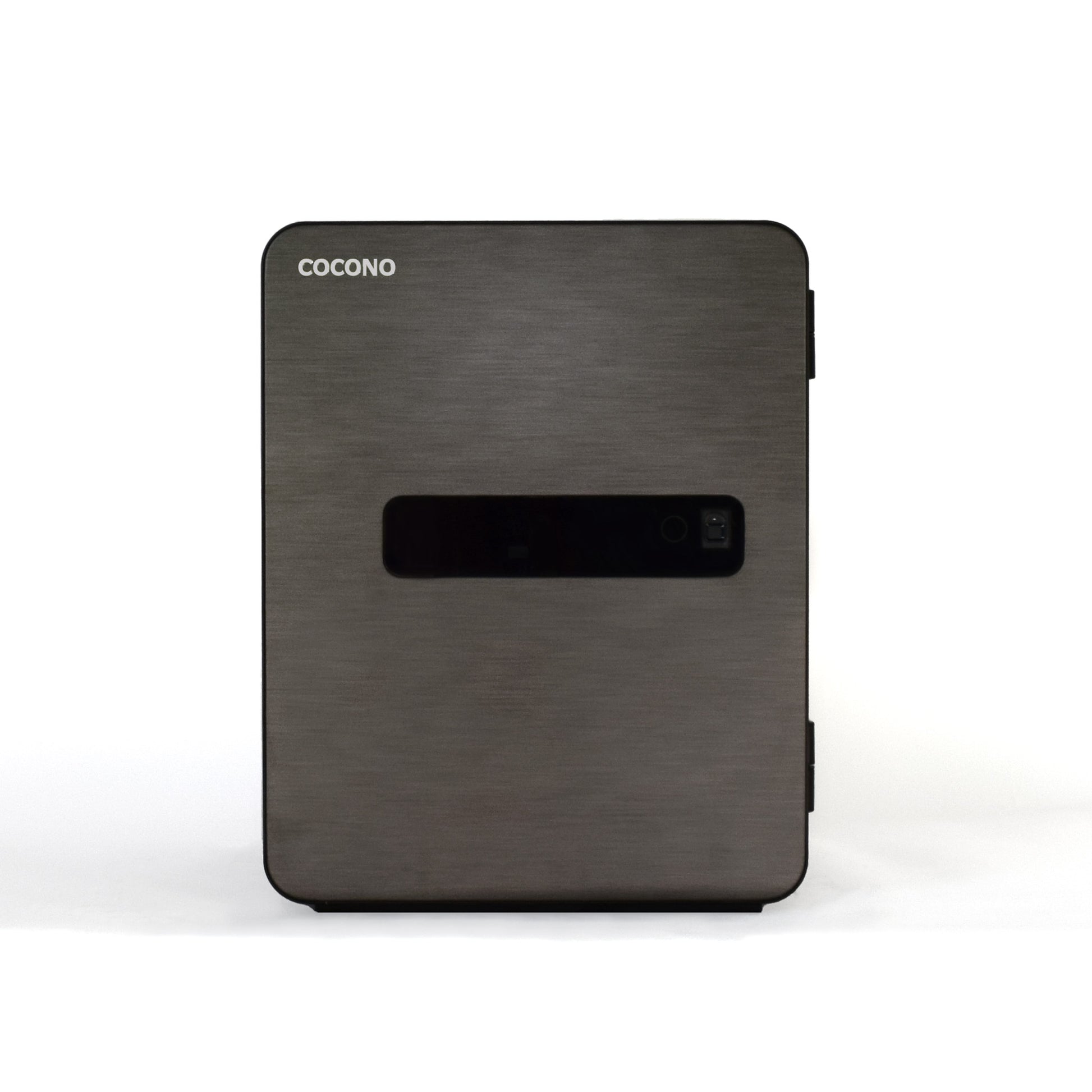 Photo of a modern, Graphite, 40 liter Cocono home fire resistant safe for secure storage and organization.
