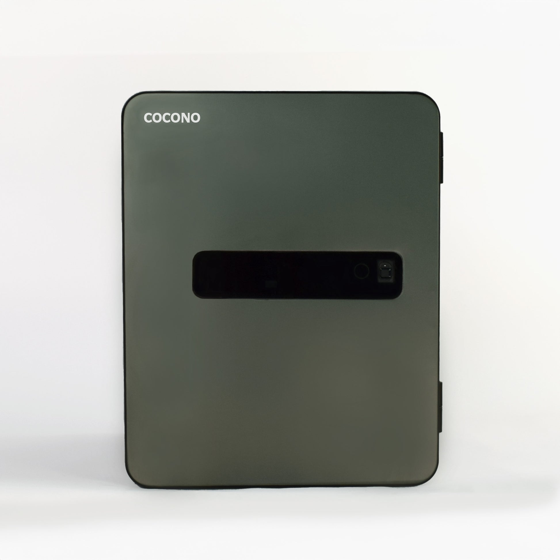 Medium sized safe: Olive green Cocono 40 fire resistant home safe, perfectly sized as a fireproof home office safe or for closets.